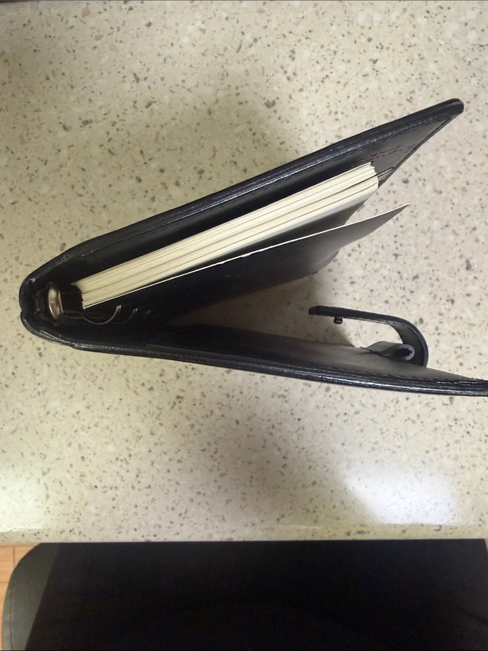 Gucci Black Leather Organizer Wallet with Snap Tab